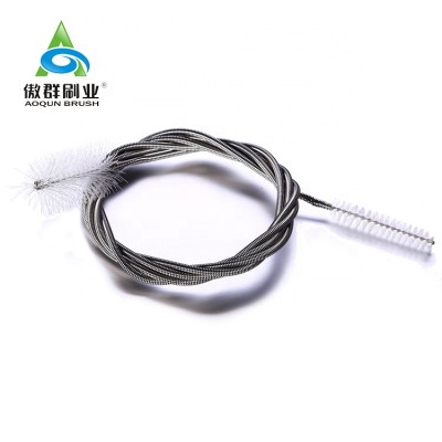 23.6 Inch Length Flexible Spring Aquarium Air Tube Hose Pipe Cleaning Brush